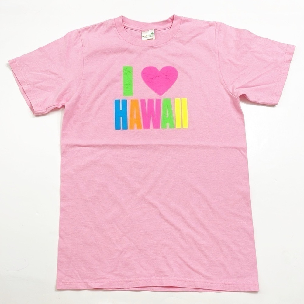 I Love Hawaii pink short sleeve t-shirt